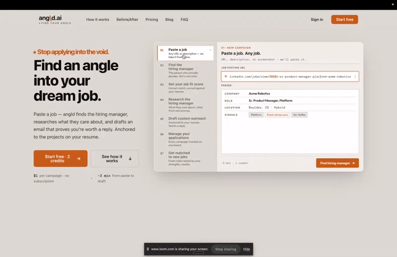 angld.ai screenshot 1 (video preview)