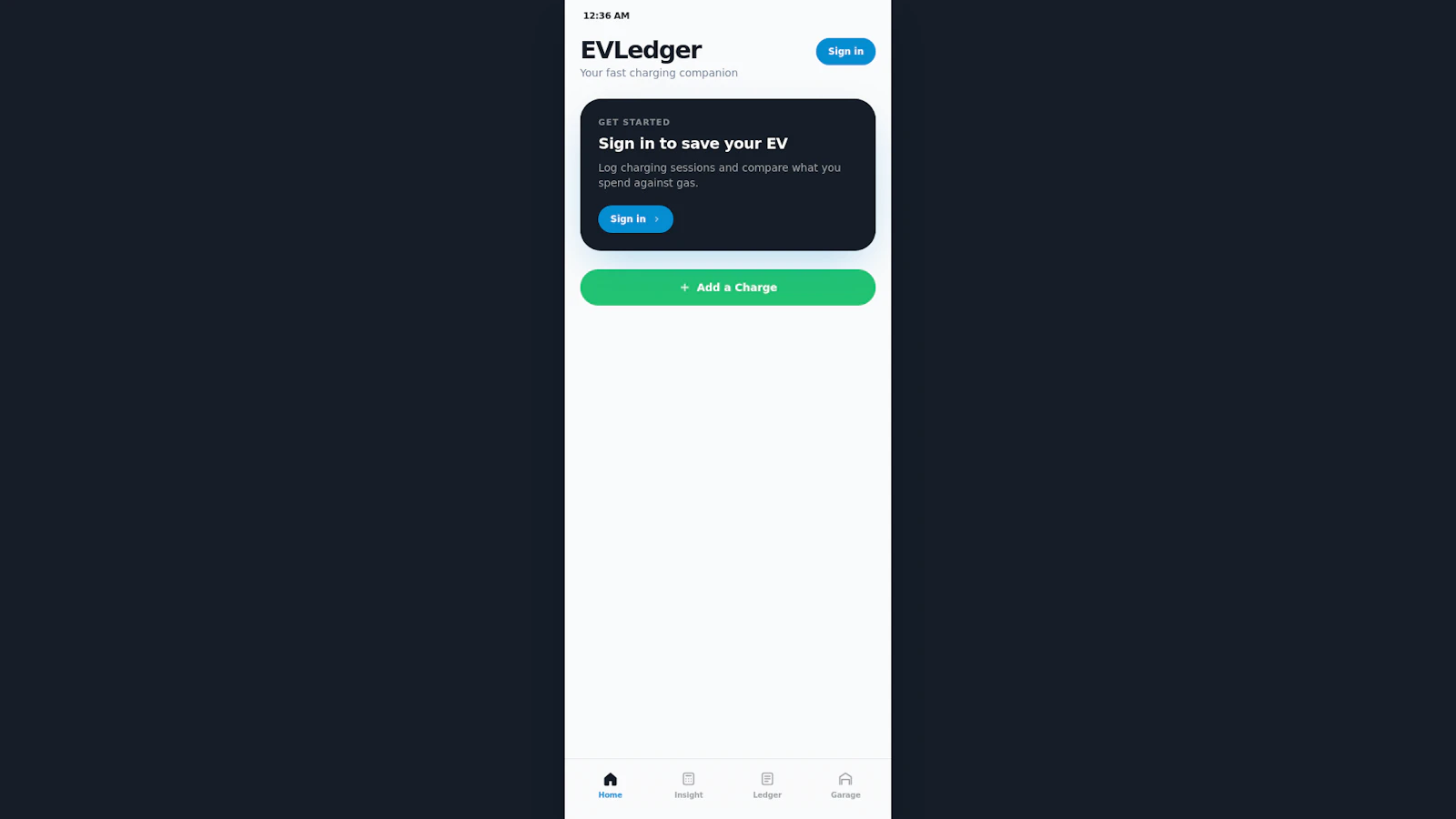 EVLedger screenshot 1