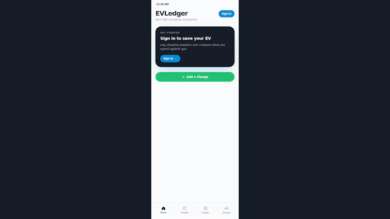 EVLedger screenshot 1