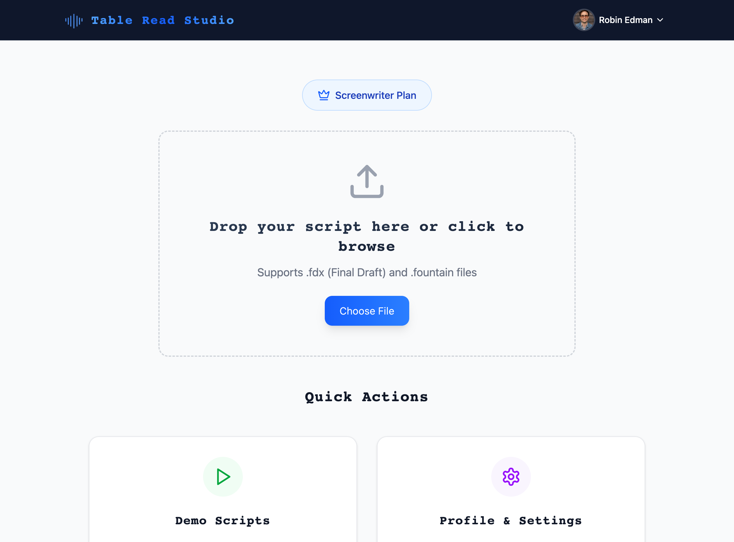 Table Read Studio - Screenshot 2 preview