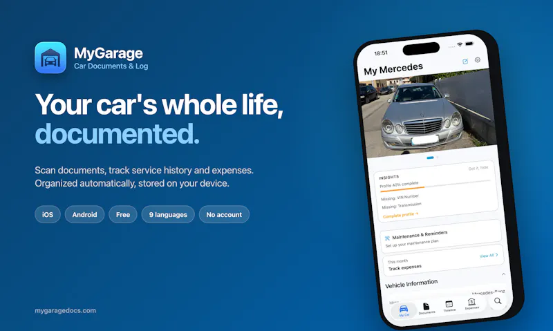 MyGarage: Car Documents & Log screenshot 4