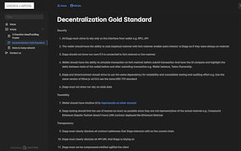 Decentralization Gold Standard gallery image