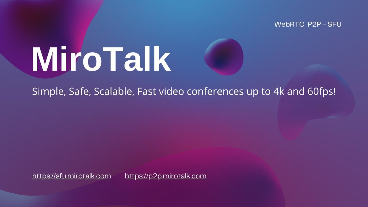 MiroTalk WebRTC Projects gallery image