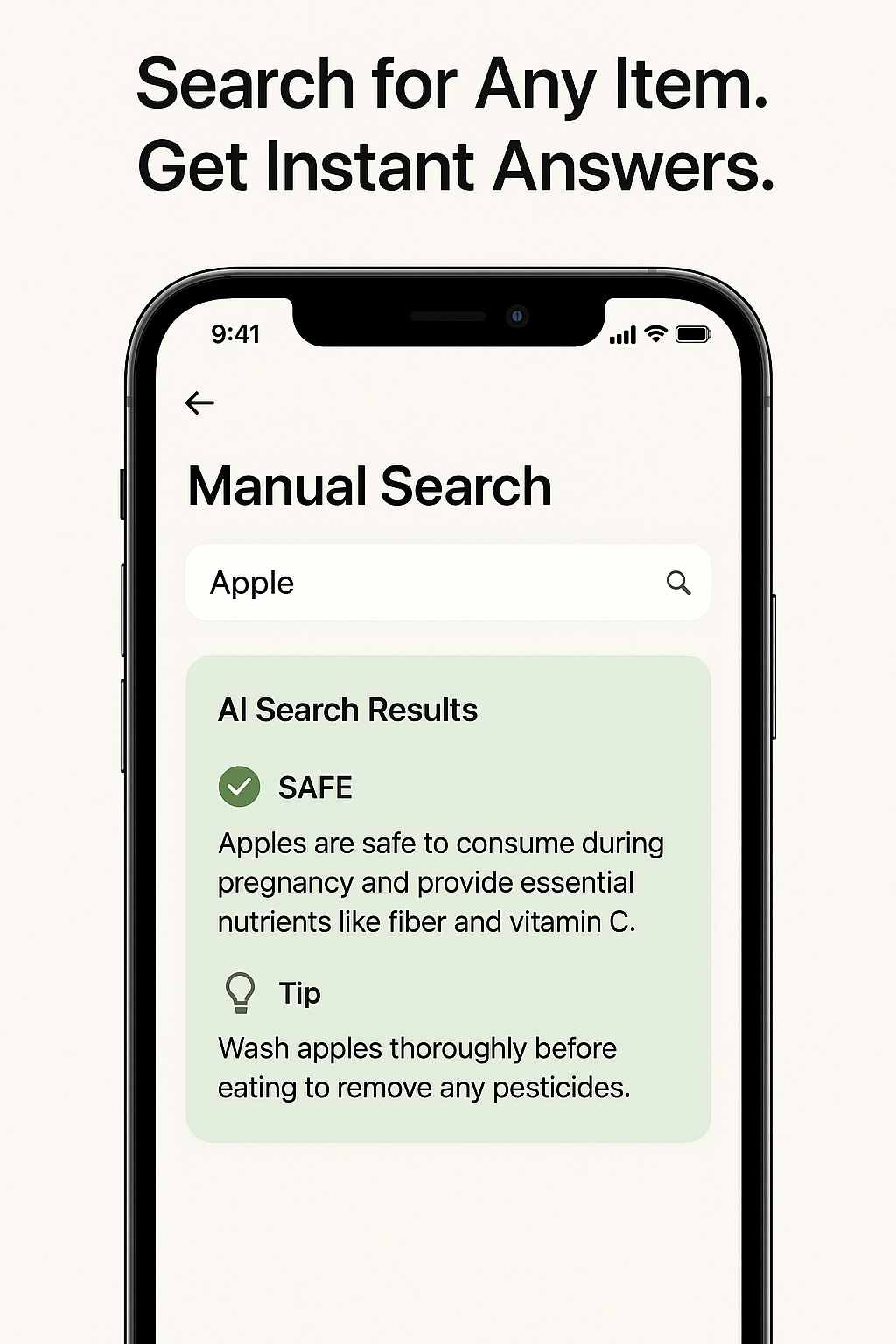 Safeemama - Scan Food & Medicine op zwangerschapsveiligheid in seconden media 5