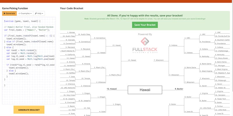 Coders Bracket - NCAA March Madness with JavaScript media 1