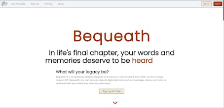 Bequeath.app gallery image