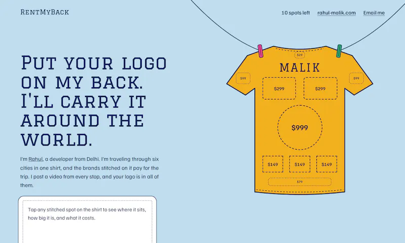 RentMyBack screenshot 1