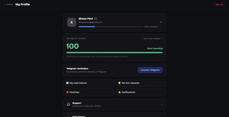 Rezervini screenshot 5