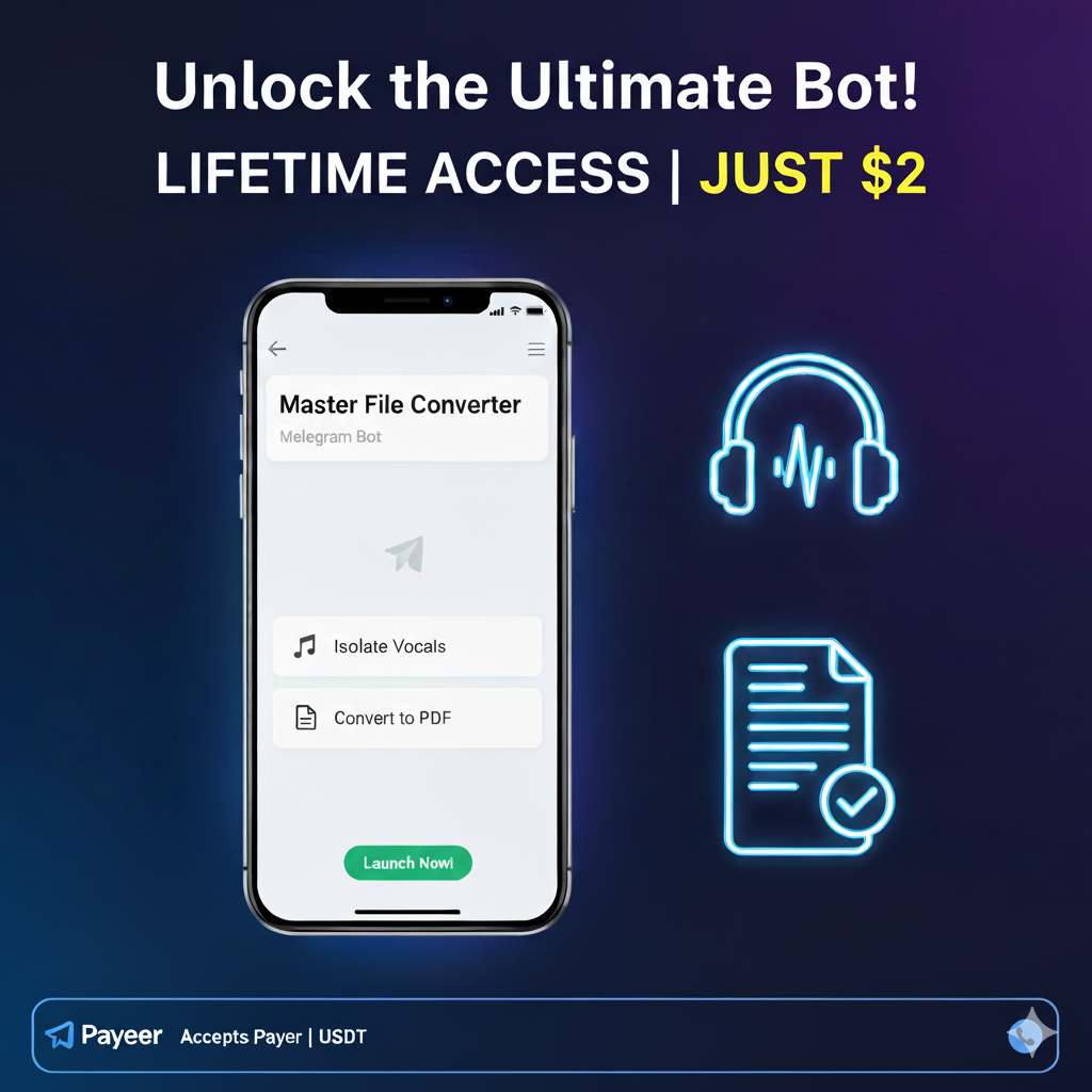 GMaster File Converter Bot - Main product screenshot demonstrating key features and user interface