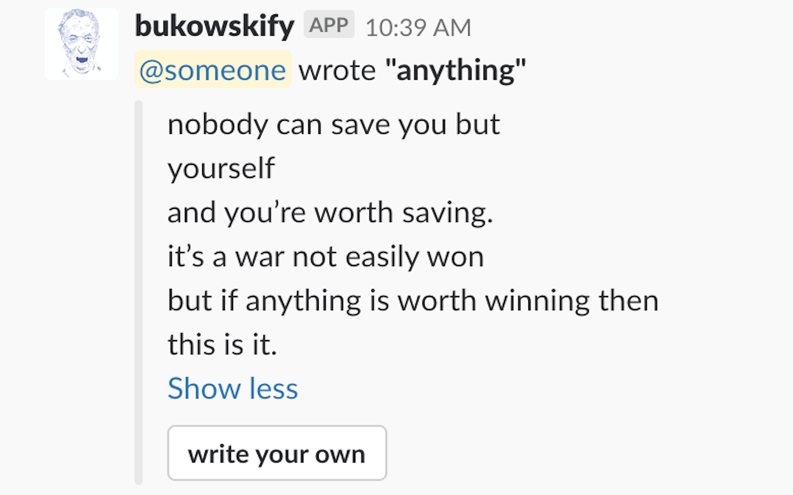 Bukowskify gallery image