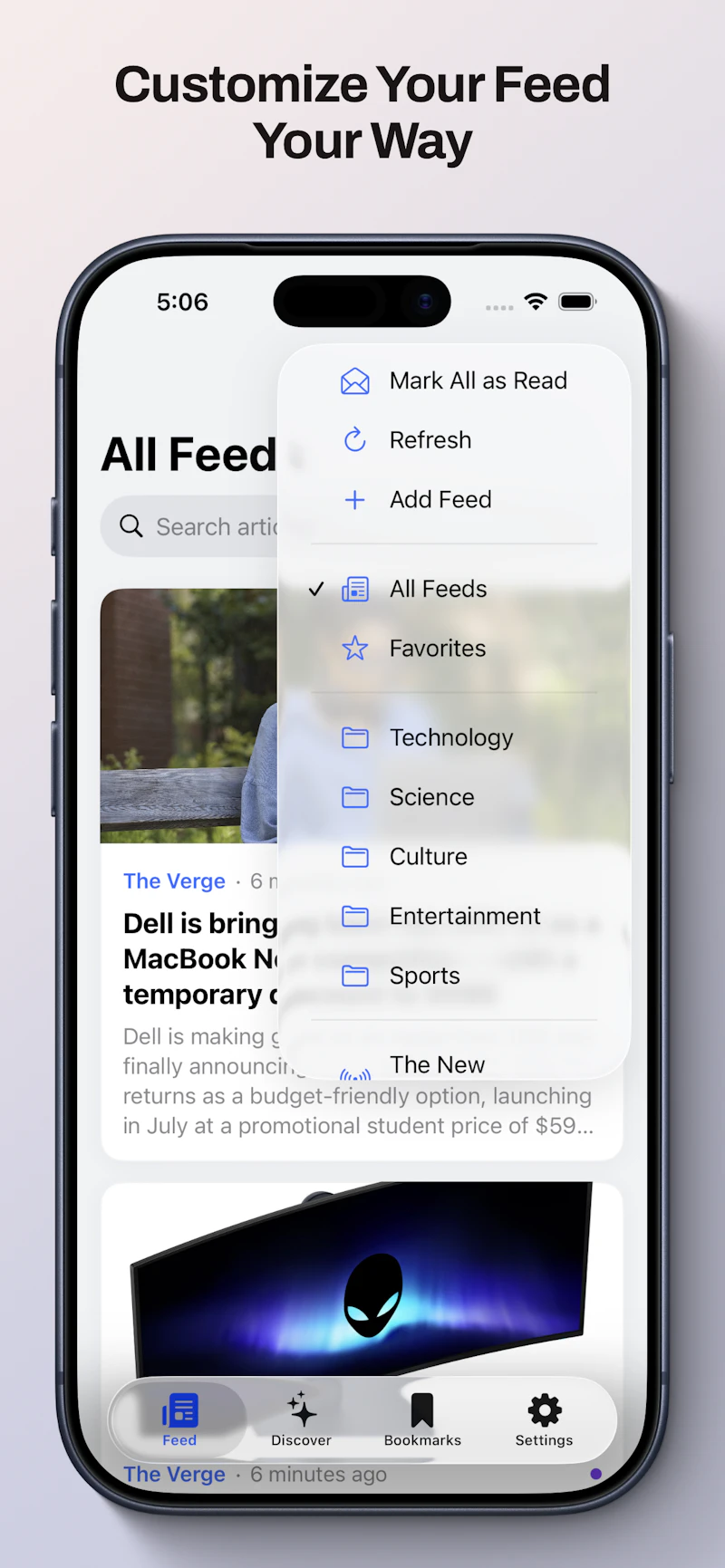 Saturn — RSS Reader  screenshot 6