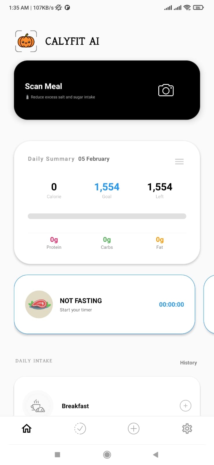 CalyFit AI - Calorie Counter  - Screenshot 4 showing product features and functionality