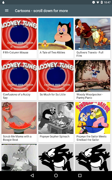 Classic Cartoons Android App gallery image
