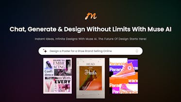 Muse AI&rsquo;s pen, brush, blend, assets, templates, and advanced tools for limitless design possibilities.