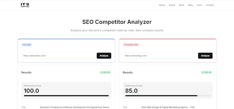 SEO Competitor Analyzer gallery image