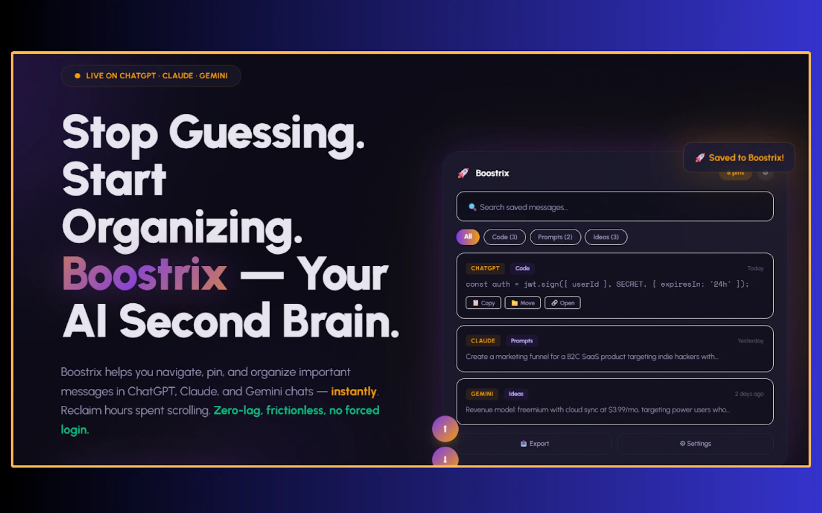 Boostrix screenshot 2