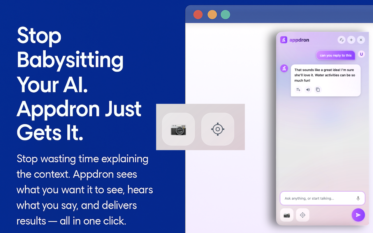 Appdron oneclick - De snelste manier om e -mails, DM's of ondersteuning te verwerken media 3