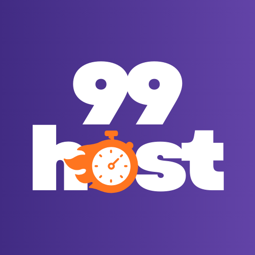 99Host - Product Hunt launch logo and brand identity