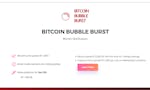 Bitcoin Bubble Burst image