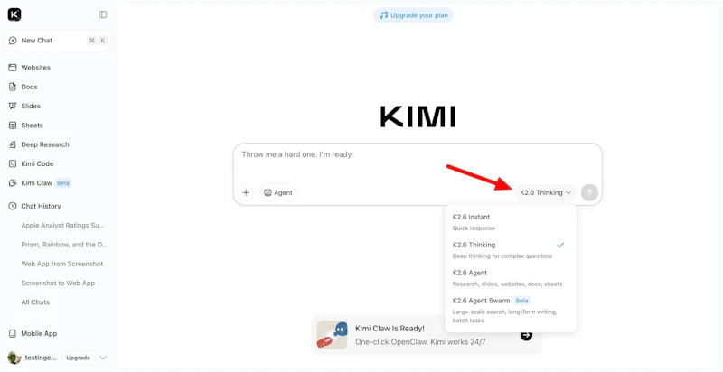 Kimi K2.6 screenshot 3