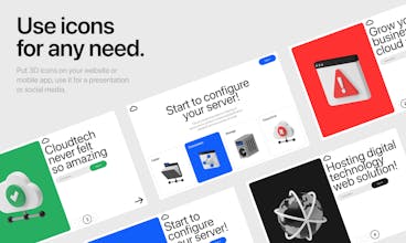 Cloudtech 3D icons gallery image