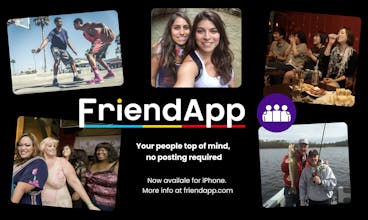 FriendApp on iPhone - Sync and manage your contacts effortlessly