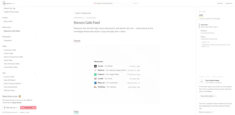 Opensource UI screenshot 7