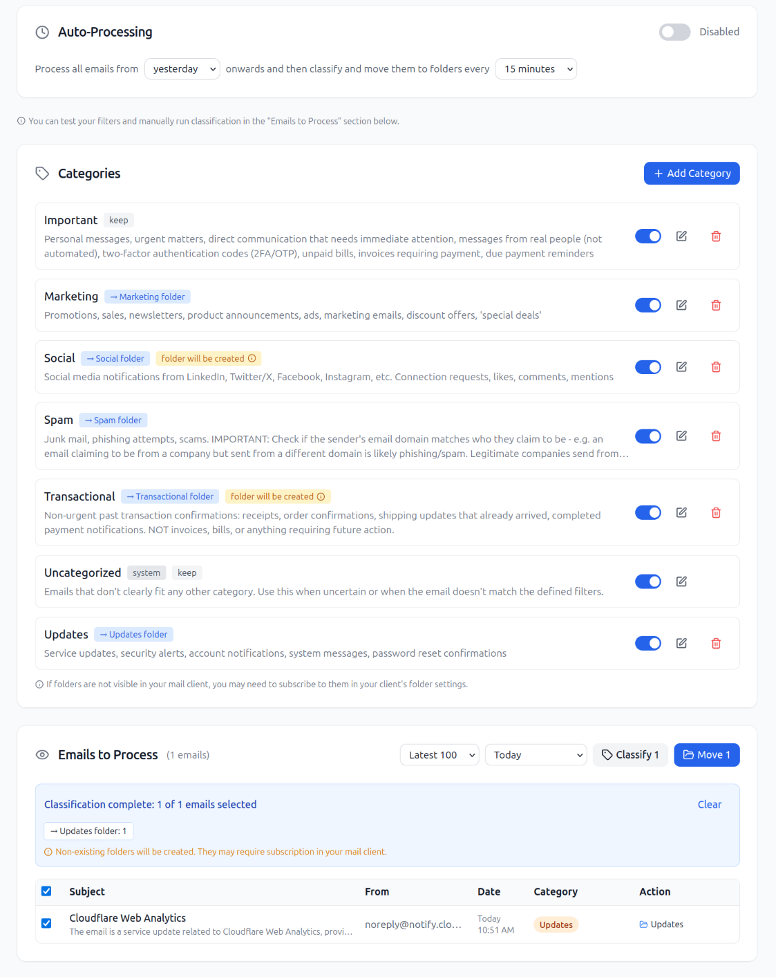 AI Email Filter gallery image