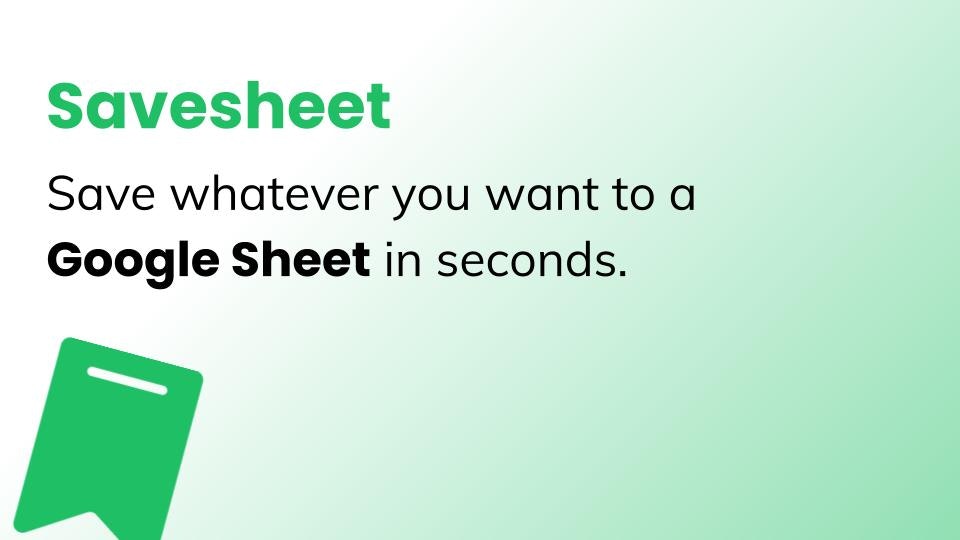 Savesheet