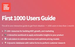 First 1000 Users Guide media 1