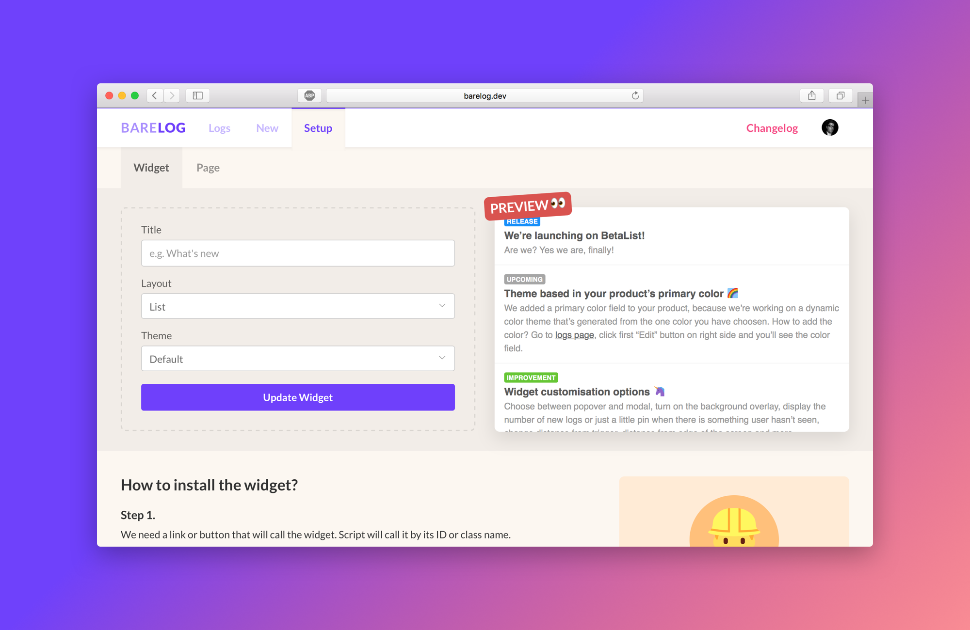 Barelog gallery image