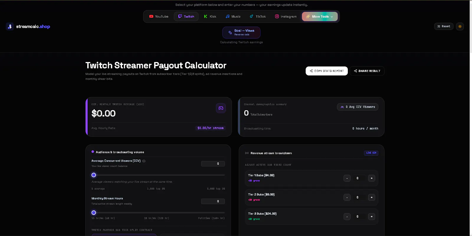 StreamCalc screenshot 3