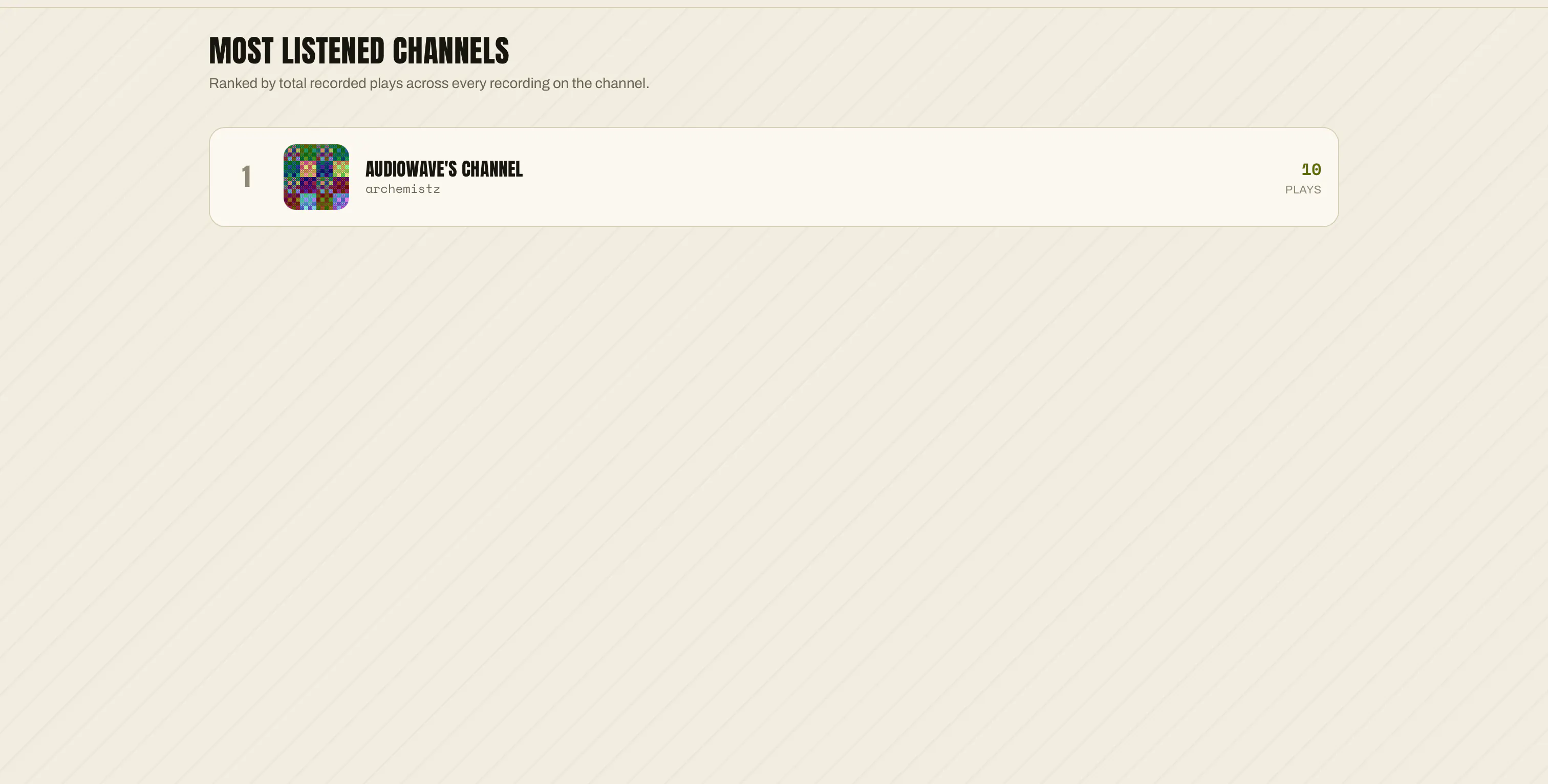 Audiowave — voice channel auctions gallery image