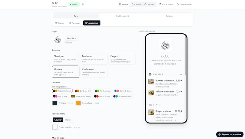 Menu en Ligne screenshot 4
