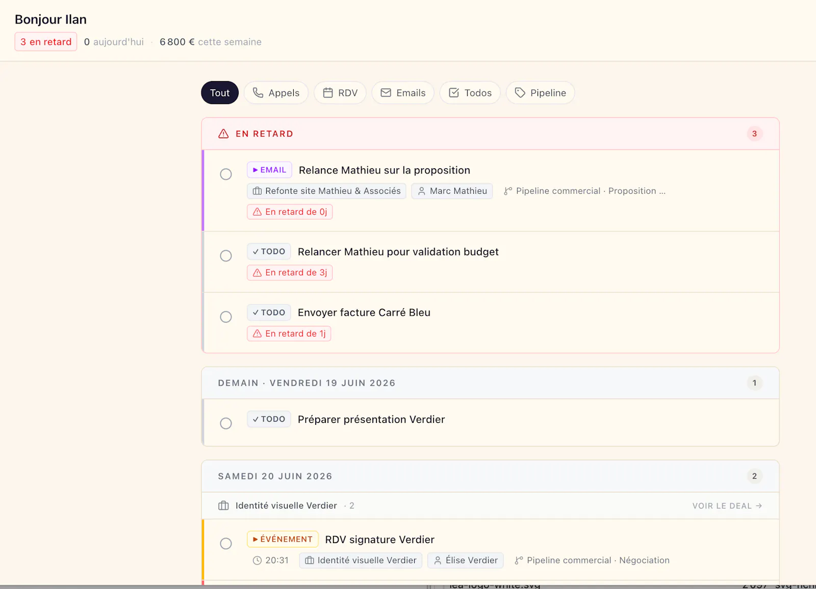 Lea CRM screenshot 3