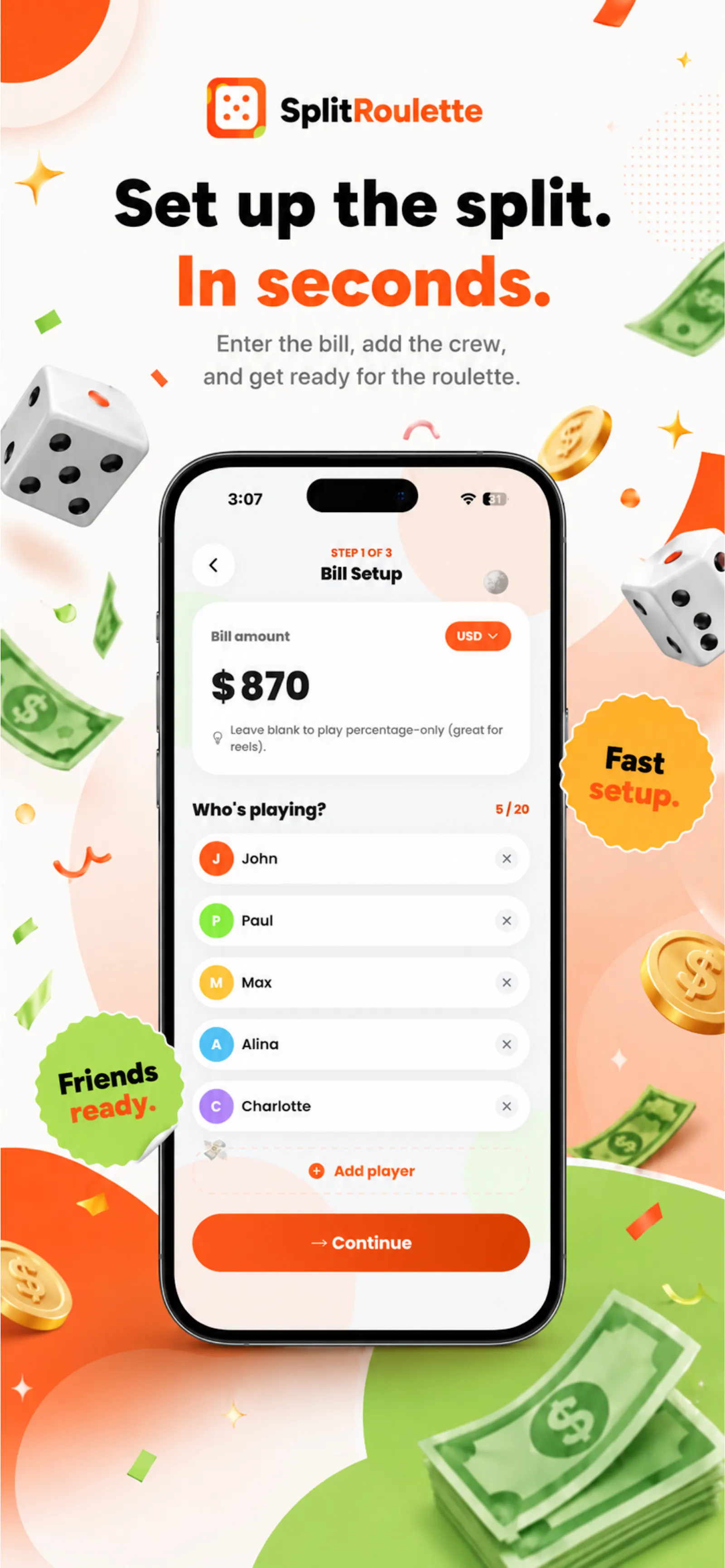 SplitRoulette screenshot 1