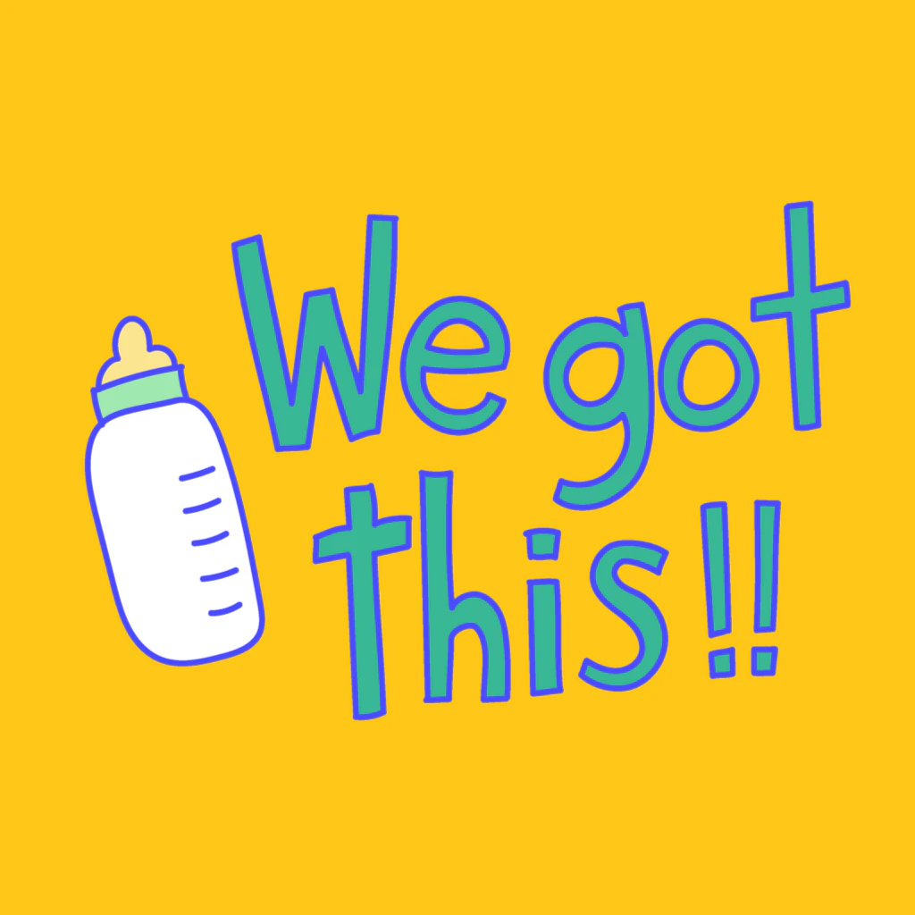 Team New Baby Stickers