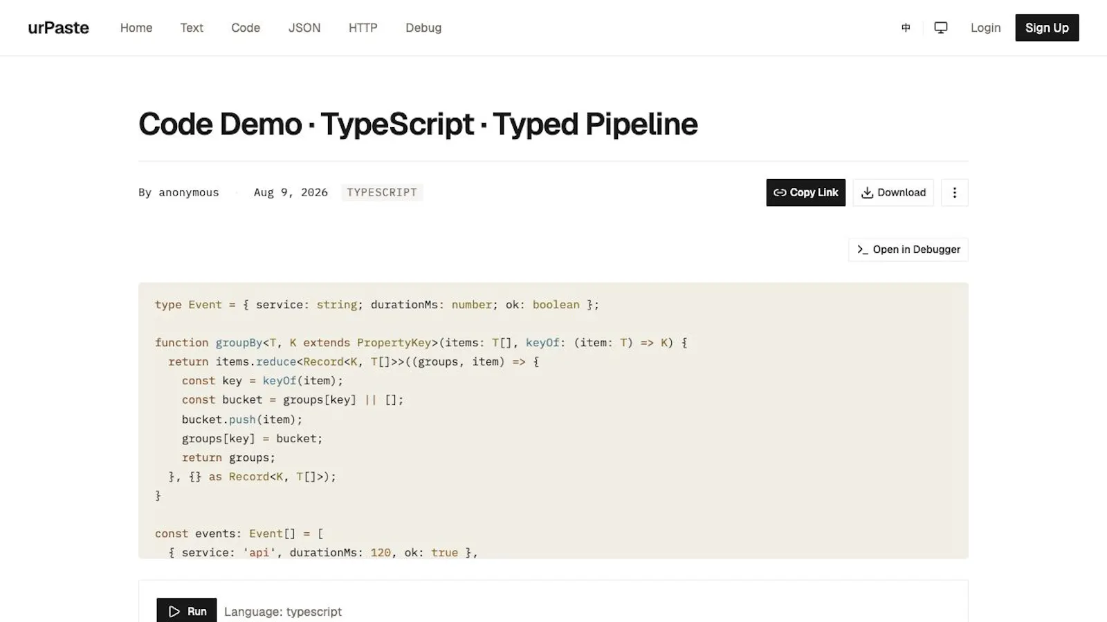 urPaste screenshot 3
