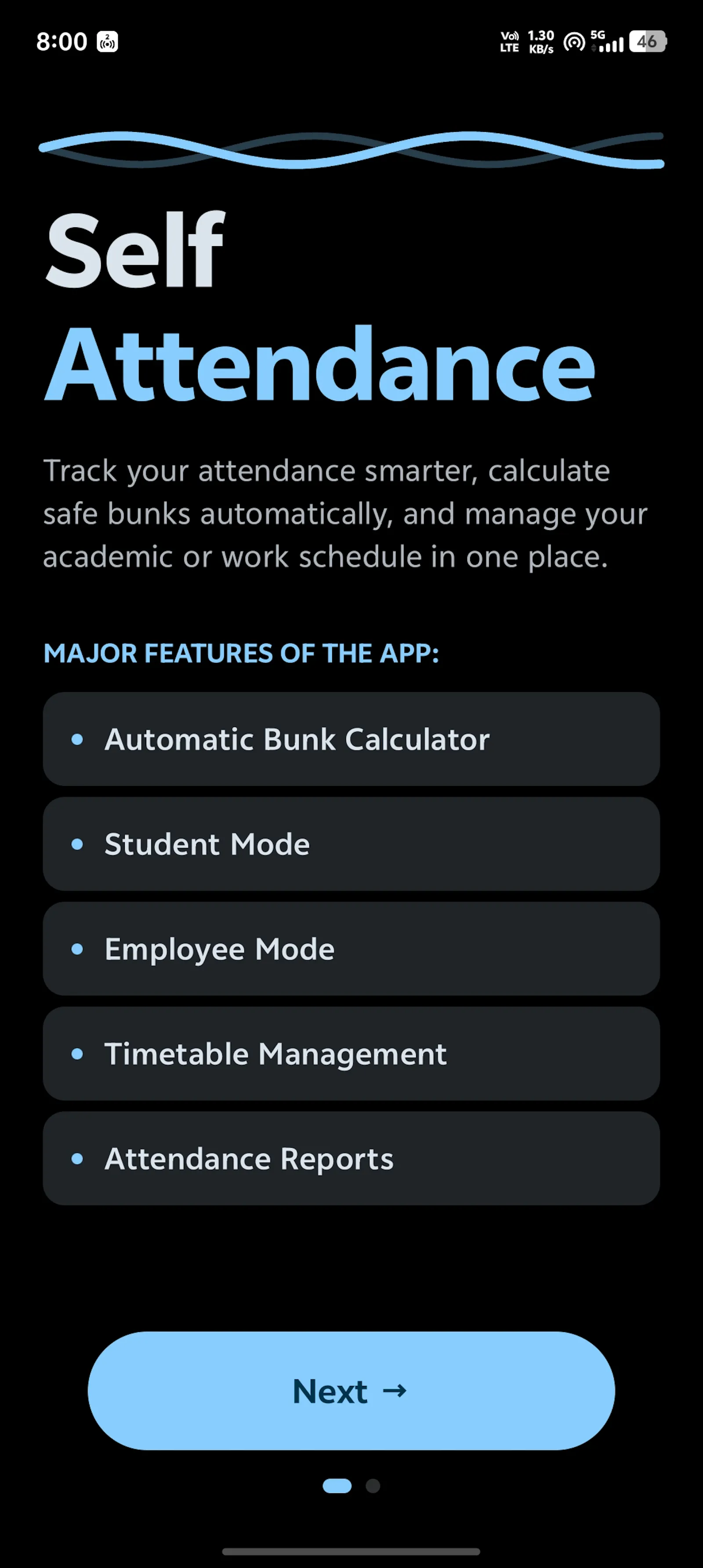 self attendance app built for student  screenshot 8