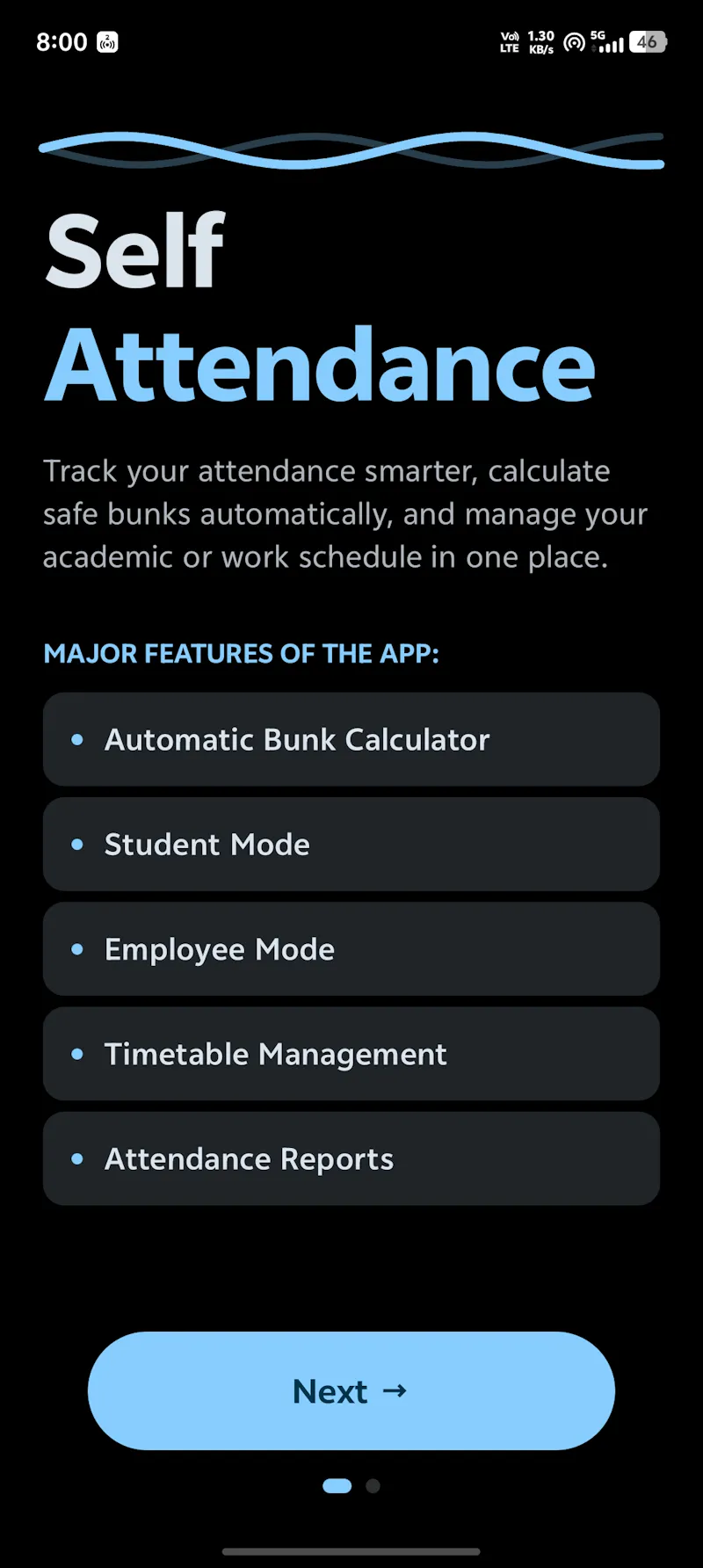 self attendance app built for student  screenshot 8