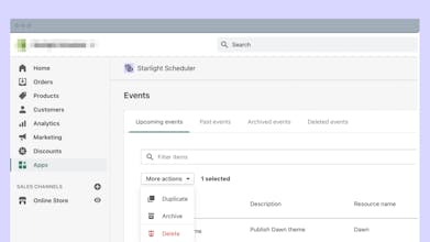 Scheduler for Shopify gallery image