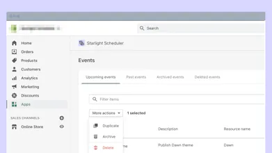 Scheduler for Shopify gallery image