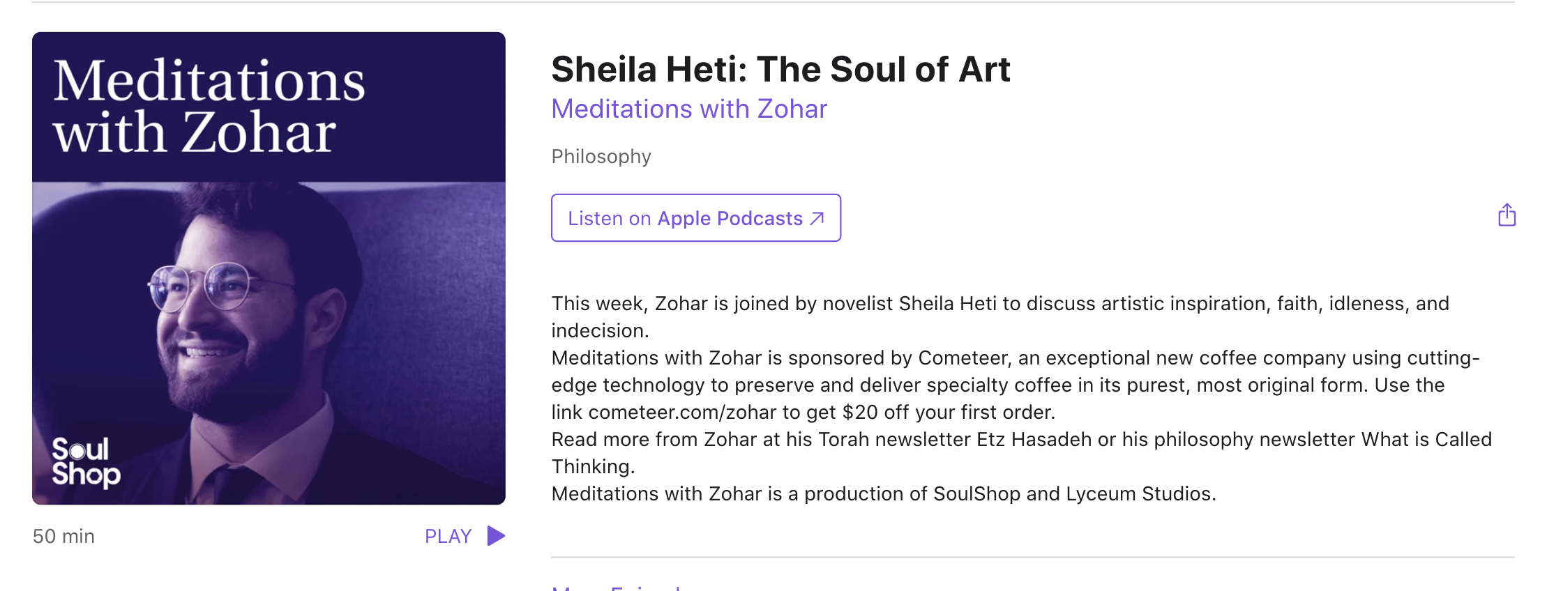 Meditations with Zohar gallery image