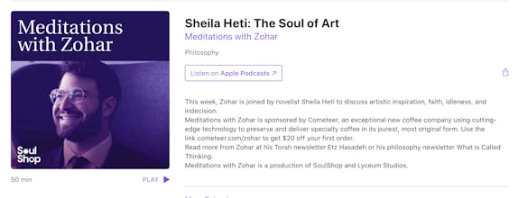 Meditations with Zohar gallery image