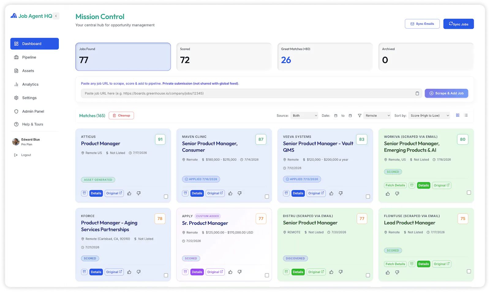 Job Agent HQ screenshot 2