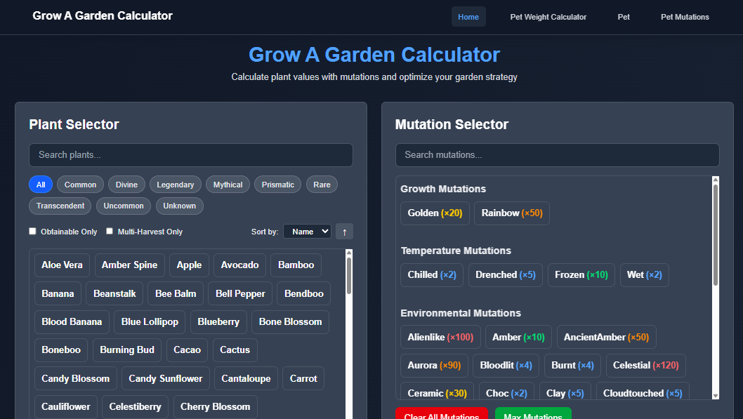 Grow A Garden Calculator gallery image