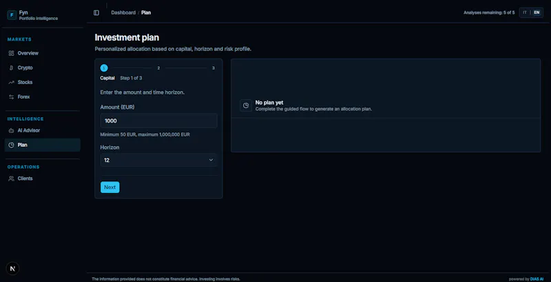 FYN AI investment  screenshot 3