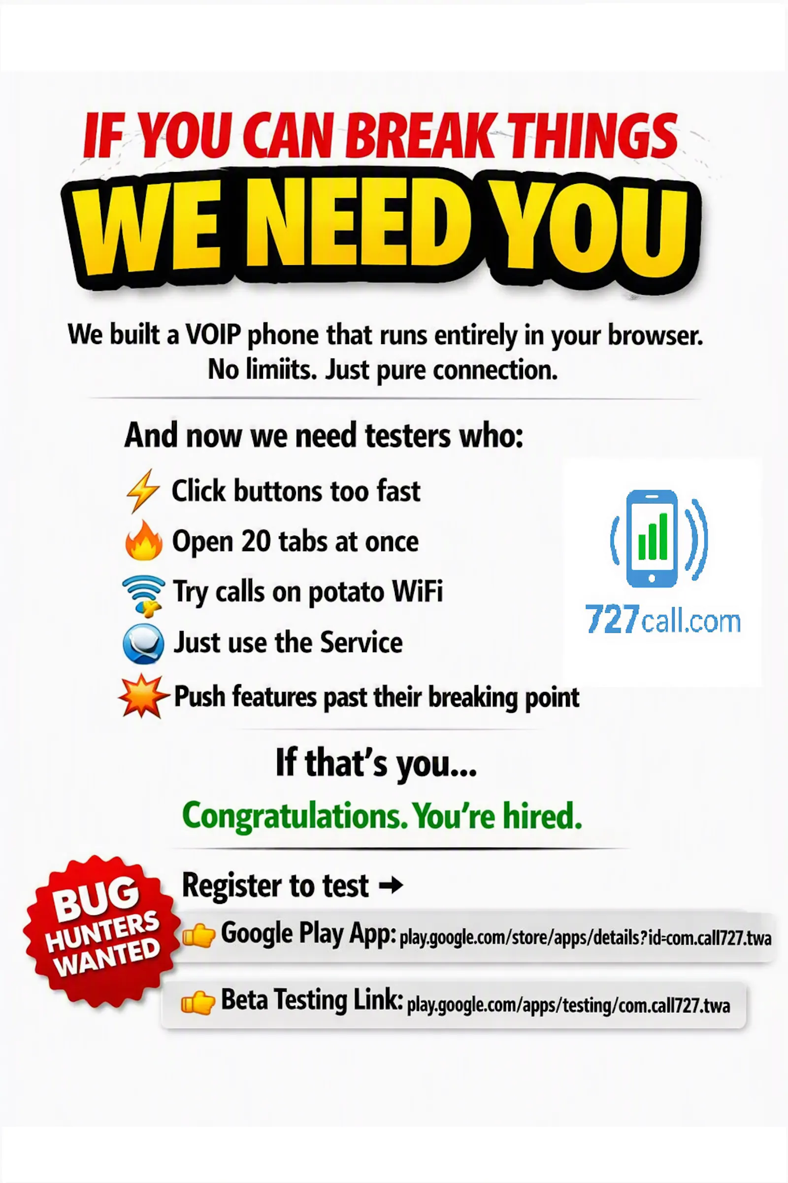 727call.com screenshot 7
