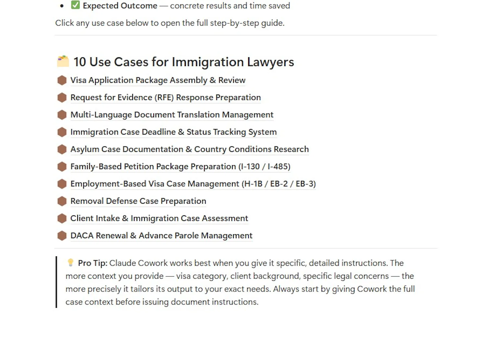 Claude Cowork for Immigration Lawyer screenshot 4