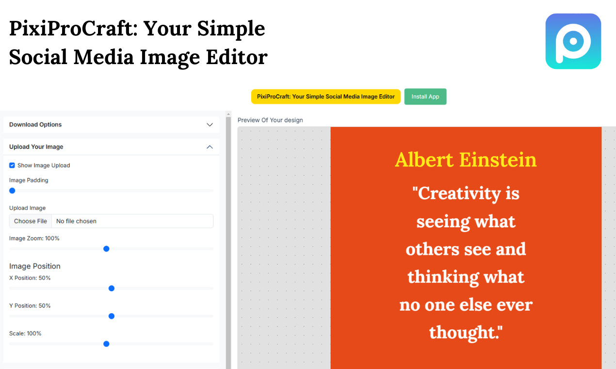PixiprArt - Il tuo semplice editor di immagini sui social media media 2